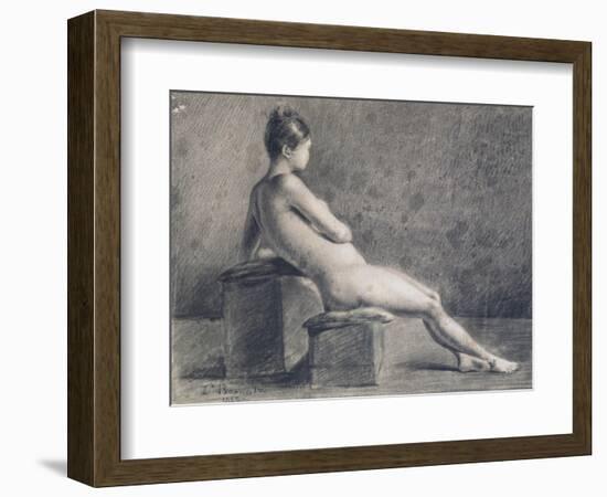 Model in Profile, C1853-1922-Leon Joseph Florentin Bonnat-Framed Giclee Print