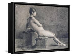 Model in Profile, C1853-1922-Leon Joseph Florentin Bonnat-Framed Stretched Canvas