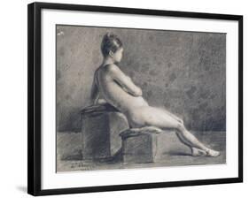 Model in Profile, C1853-1922-Leon Joseph Florentin Bonnat-Framed Giclee Print