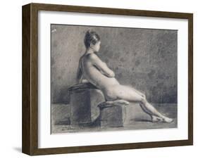 Model in Profile, C1853-1922-Leon Joseph Florentin Bonnat-Framed Giclee Print