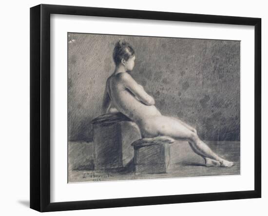 Model in Profile, C1853-1922-Leon Joseph Florentin Bonnat-Framed Giclee Print