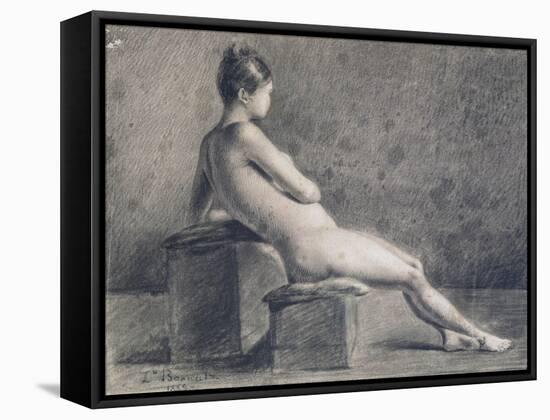 Model in Profile, C1853-1922-Leon Joseph Florentin Bonnat-Framed Stretched Canvas
