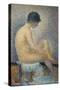 Model in Profile-Georges Seurat-Stretched Canvas