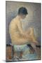 Model in Profile-Georges Seurat-Mounted Giclee Print