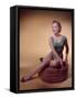 Model in Swimsuit-null-Framed Stretched Canvas