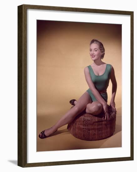 Model in Swimsuit-null-Framed Photographic Print