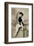 Model in swimsuit-French School-Framed Photographic Print