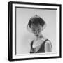 Model Ivy Nicholson Showing Off a Design by Hubert de Givenchy-Nat Farbman-Framed Photographic Print