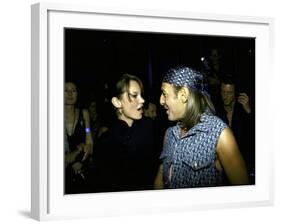 Model Kate Moss and Designer John Galliano at Galliano's Opening of Christian Dior Boutique-Marion Curtis-Framed Premium Photographic Print