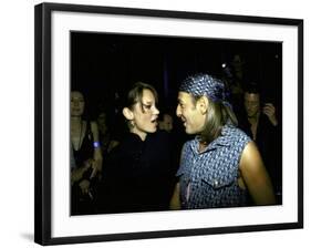 Model Kate Moss and Designer John Galliano at Galliano's Opening of Christian Dior Boutique-Marion Curtis-Framed Premium Photographic Print