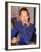 Model Kate Moss Signing Autographs-Dave Allocca-Framed Premium Photographic Print