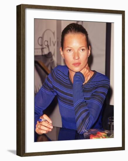 Model Kate Moss Signing Autographs-Dave Allocca-Framed Premium Photographic Print