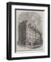 Model Lodging-Houses, Columbia-Square, Bethnal-Green, Erected by Miss Burdett Coutts-null-Framed Giclee Print