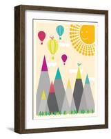 Model Mountains I-Sasha Blake-Framed Art Print