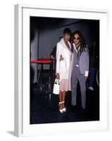 Model Naomi Campbell and Singer Lenny Kravitz-Dave Allocca-Framed Premium Photographic Print