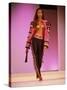 Model Naomi Campbell on Fashion Show Runway-null-Stretched Canvas