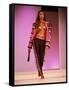 Model Naomi Campbell on Fashion Show Runway-null-Framed Stretched Canvas