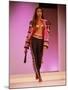 Model Naomi Campbell on Fashion Show Runway-null-Mounted Premium Photographic Print