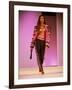 Model Naomi Campbell on Fashion Show Runway-null-Framed Premium Photographic Print