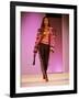 Model Naomi Campbell on Fashion Show Runway-null-Framed Premium Photographic Print