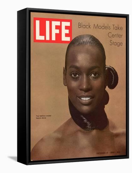 Model Naomi Sims, Black Models Take Center Stage, October 17, 1969-Yale Joel-Framed Stretched Canvas