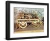 Model of a Car Driven by Springs, Made from One of Leonardo's Drawings-Leonardo da Vinci-Framed Giclee Print