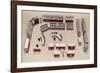 Model of a Computer Room Layout-Heinz Zinram-Framed Photographic Print