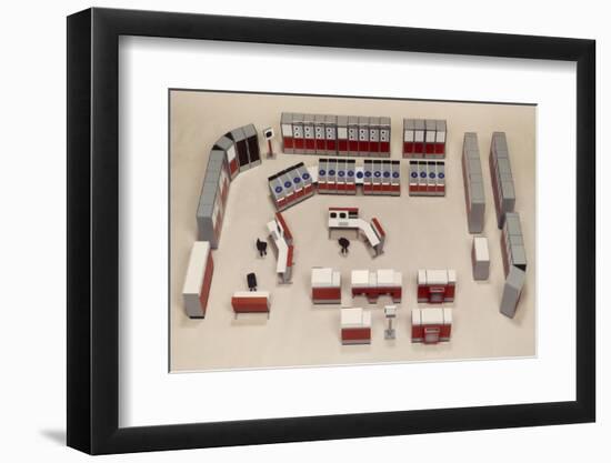 Model of a Computer Room Layout-Heinz Zinram-Framed Photographic Print