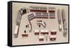 Model of a Computer Room Layout-Heinz Zinram-Framed Stretched Canvas