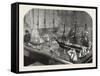 Model of a Fleet of Vessels on the Philadelphia Exhibition-null-Framed Stretched Canvas