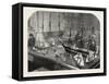 Model of a Fleet of Vessels on the Philadelphia Exhibition-null-Framed Stretched Canvas