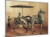 Model of a Horse-Drawn Cart with Driver and an Attendant, Wuwei Gansu-null-Mounted Giclee Print