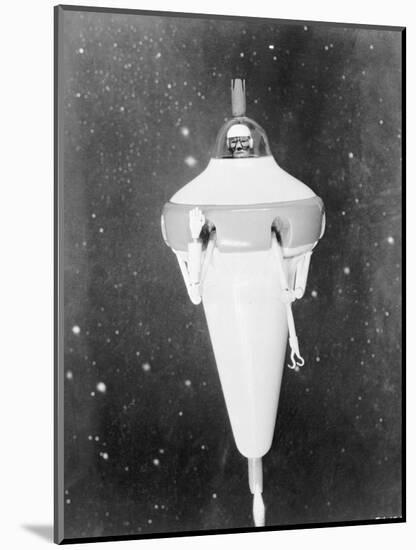 Model of a Satellite Repair Vehicle-null-Mounted Photographic Print
