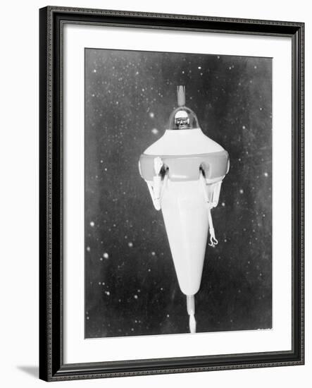 Model of a Satellite Repair Vehicle-null-Framed Photographic Print