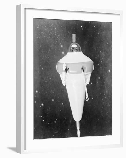 Model of a Satellite Repair Vehicle-null-Framed Photographic Print