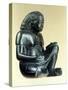 Model of a Seated Scribe, Ancient Egyptian, 18th Dynasty, 1550-1293 Bc-null-Stretched Canvas