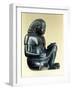 Model of a Seated Scribe, Ancient Egyptian, 18th Dynasty, 1550-1293 Bc-null-Framed Photographic Print