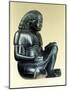 Model of a Seated Scribe, Ancient Egyptian, 18th Dynasty, 1550-1293 Bc-null-Mounted Photographic Print