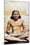 Model of a Seated Scribe, Ancient Egyptian, 5th Dynasty, 2498-2345 Bc-null-Mounted Photographic Print