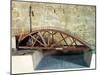 Model of a Swing Bridge Made from One of Leonardo's Drawings-Leonardo da Vinci-Mounted Giclee Print