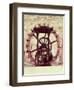 Model of a Water Wheel from One of Leonardo's Drawings-Leonardo da Vinci-Framed Giclee Print