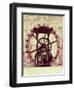 Model of a Water Wheel from One of Leonardo's Drawings-Leonardo da Vinci-Framed Giclee Print