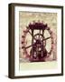 Model of a Water Wheel from One of Leonardo's Drawings-Leonardo da Vinci-Framed Giclee Print