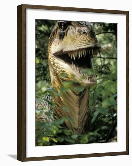 Model of Allosaurus Dinosaur at the National Zoo, Washington Dc-null-Framed Photographic Print