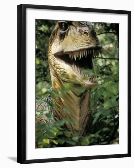 Model of Allosaurus Dinosaur at the National Zoo, Washington Dc-null-Framed Photographic Print