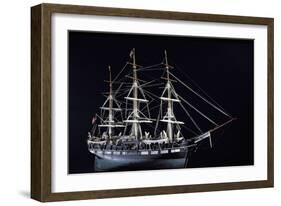 Model of an 18th Century Whaling Vessel (Wood)-American-Framed Giclee Print