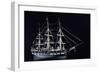 Model of an 18th Century Whaling Vessel (Wood)-American-Framed Giclee Print