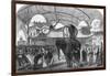 Model of an Elephant in the Siamese Section of the Machine Gallery, 1867-null-Framed Giclee Print