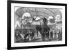 Model of an Elephant in the Siamese Section of the Machine Gallery, 1867-null-Framed Giclee Print