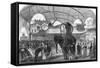 Model of an Elephant in the Siamese Section of the Machine Gallery, 1867-null-Framed Stretched Canvas